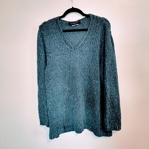 Marina Sport blue sweater with long sleeves. Made in Italy size large, v neck